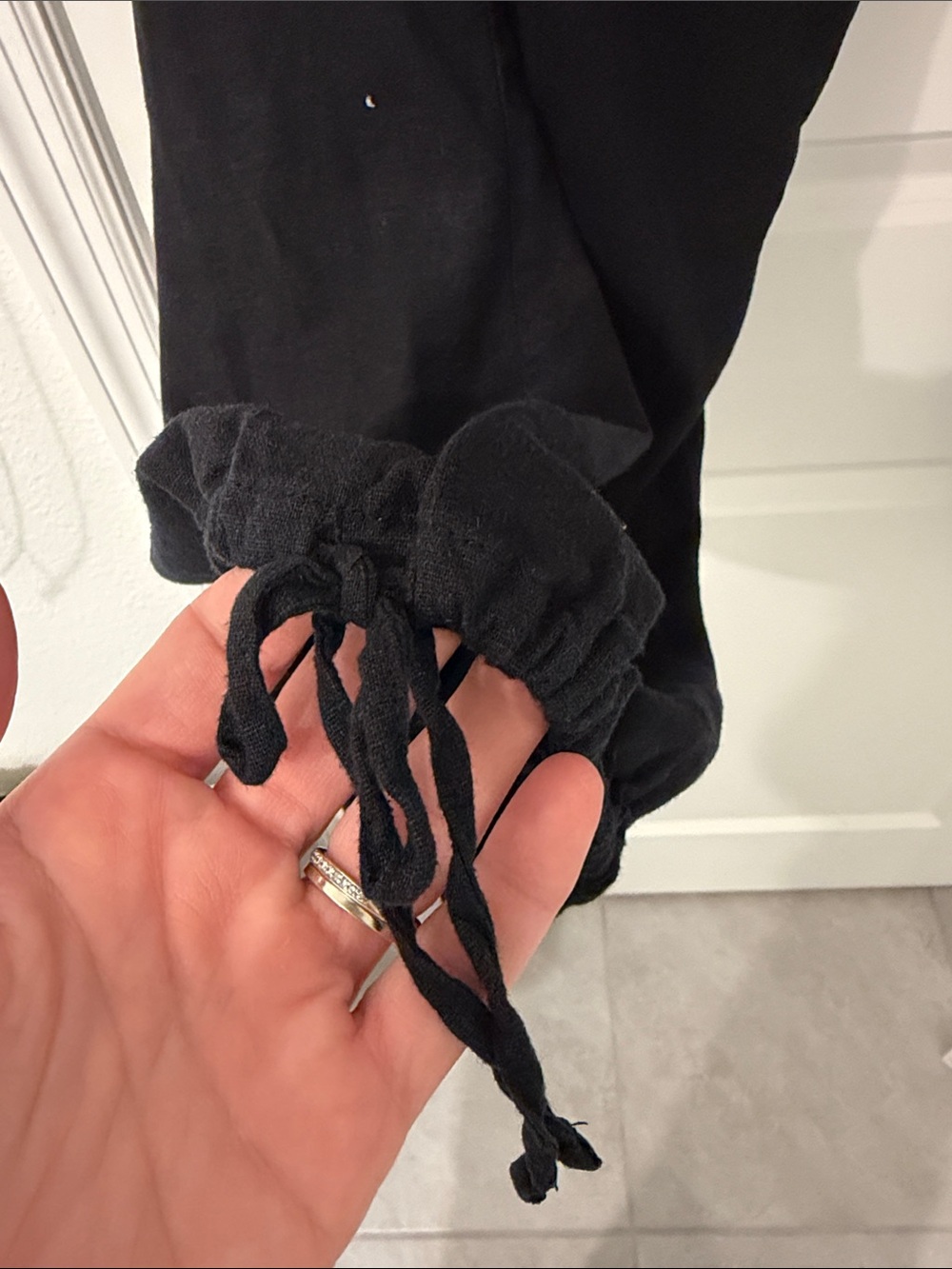 Linen Joggers with cute ties
